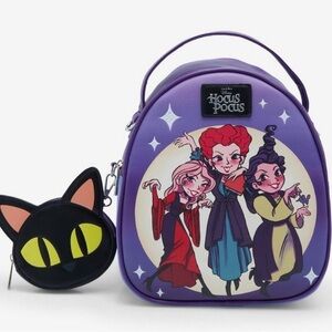 NEW! DISNEY Hocus Pocus Sanderson Sisters Mini Backpack and Coin Purse